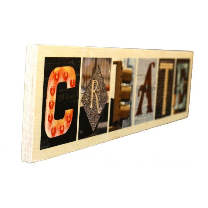 Handmade Text & Numbers Letter Block - Chic Decora