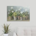 Hanli ” White Geraniums ” by Danhui Nai - Chic Decora