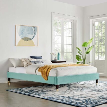 Loronda Size Metal Platform Bed Frame with Headboard and Footboard - Chic Decora