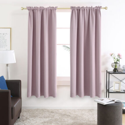 Harlowe Polyester Room Darkening Curtain Pair (Set of 2) - Chic Decora