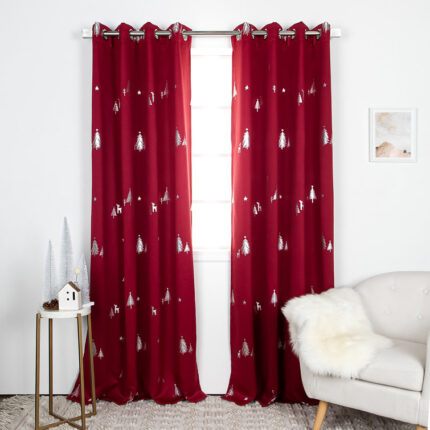 Moroccan Patchwork Semi-Sheer Rod Pocket Curtain Panels (Set of 2) - Chic Decora