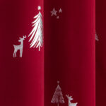 Harvind Polyester Silver Foil Print Winter Wonderland Blackout Thermal Grommet Curtains (Set of 2) - Chic Decora