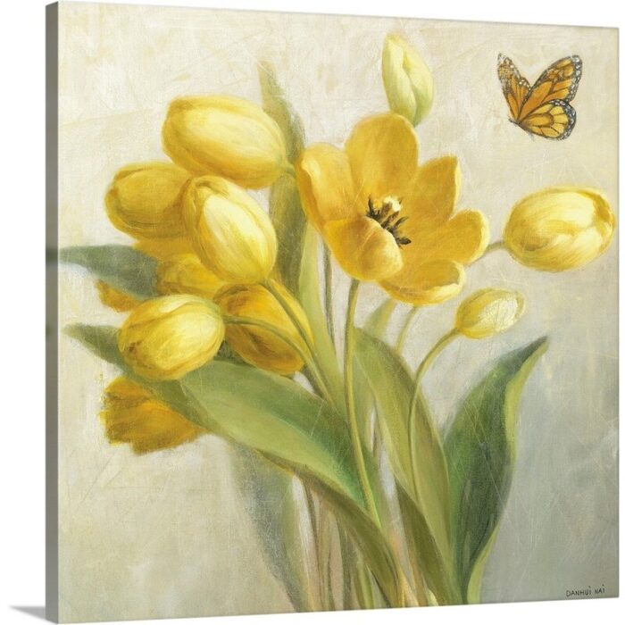 Heldana ” Yellow French Tulips ” by Danhui Nai - Chic Decora