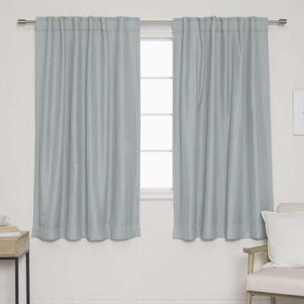 Henslee Polyester Blackout Curtain Pair (Set of 2) - Chic Decora