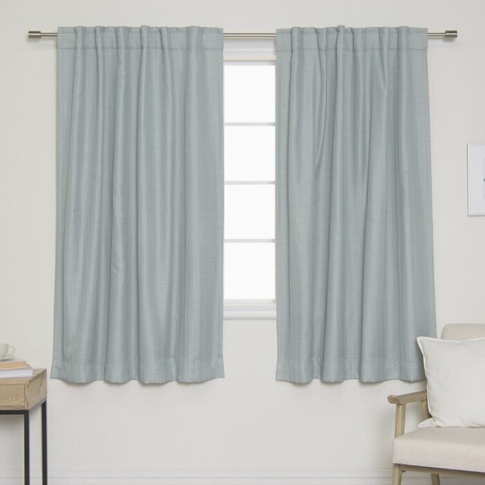 Henslee Polyester Blackout Curtain Pair (Set of 2) - Chic Decora