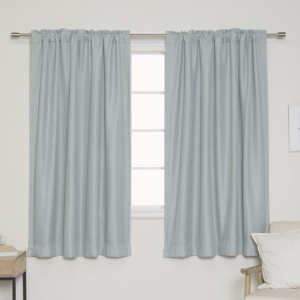 Polyester Sheer Curtain Pair (Set of 2) - Chic Decora