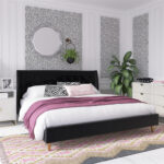 Her Majesty Velvet King Platform Bed - Chic Decora