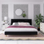 Her Majesty Velvet King Platform Bed - Chic Decora