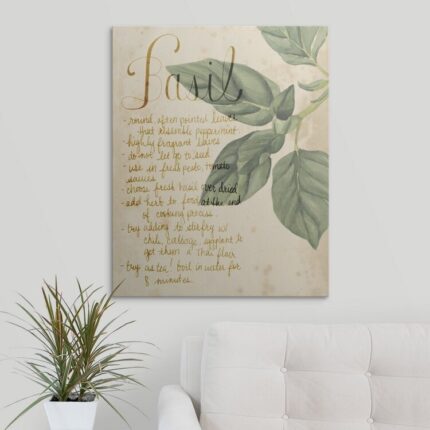 Herb Study ” Herb Study I ” by Grace Popp - Chic Decora