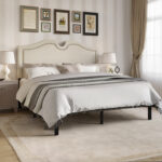 Herlind Upholstered Panel Bed - Chic Decora