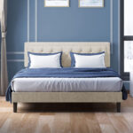 Hescock Upholstered Unfinished Platform Bed - Chic Decora