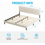 Hescock Upholstered Unfinished Platform Bed - Chic Decora