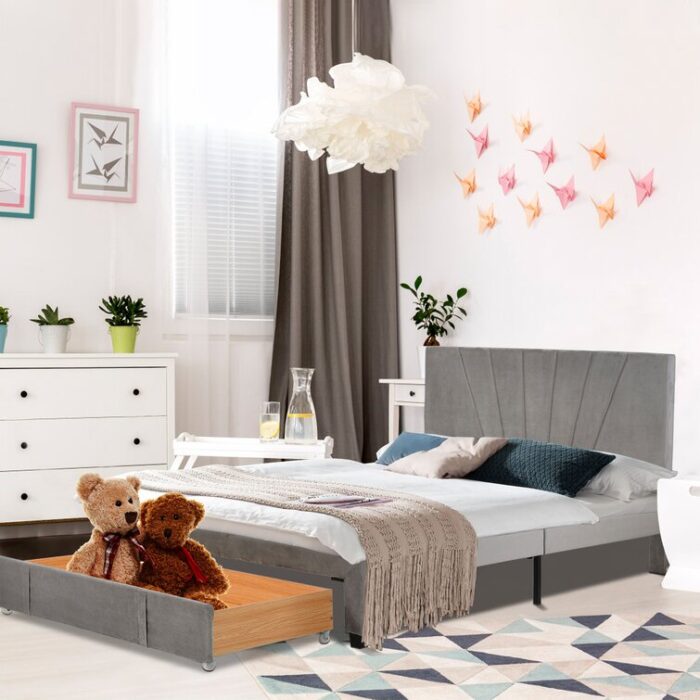 Hie Upholstered Storage Bed - Chic Decora