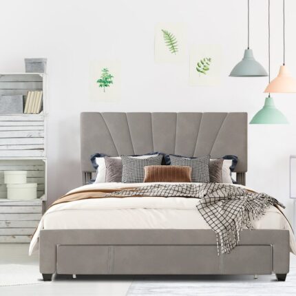 Boyd Sleep Cornerstone Upholstered Faux Leather Platform Bed - Chic Decora