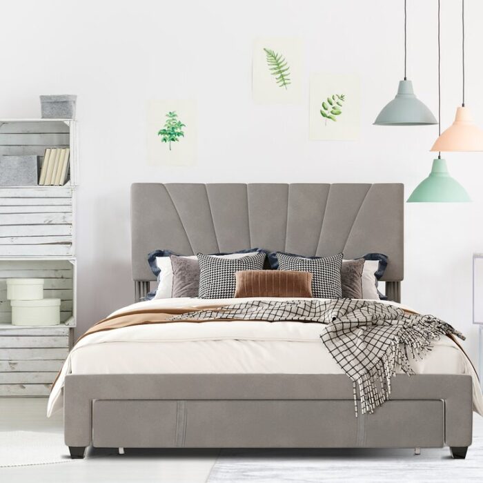 Hie Upholstered Storage Bed - Chic Decora