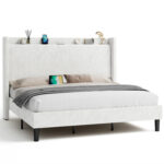 Hisao Upholstered Platform Storage Bed - Chic Decora