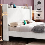 Hisao Upholstered Platform Storage Bed - Chic Decora