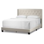 Holliston Upholstered Wingback Bed - Chic Decora