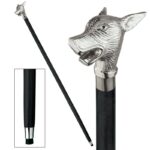 Howling Werewolf Solid Hardwood Walking Stick - Chic Decora