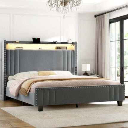 Kristee Sleigh Bed - Chic Decora