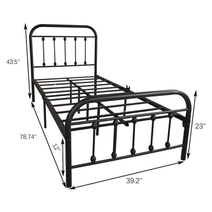 Imkamp Metal Slat Bed - Chic Decora