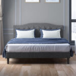 Imona Upholstered Metal Platform Bed - Chic Decora