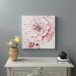 Indigold Shabby Peonies Pink – Painting Print on Canvas - Chic Decora