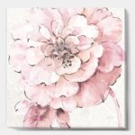 Indigold Shabby Peonies Pink – Painting Print on Canvas - Chic Decora