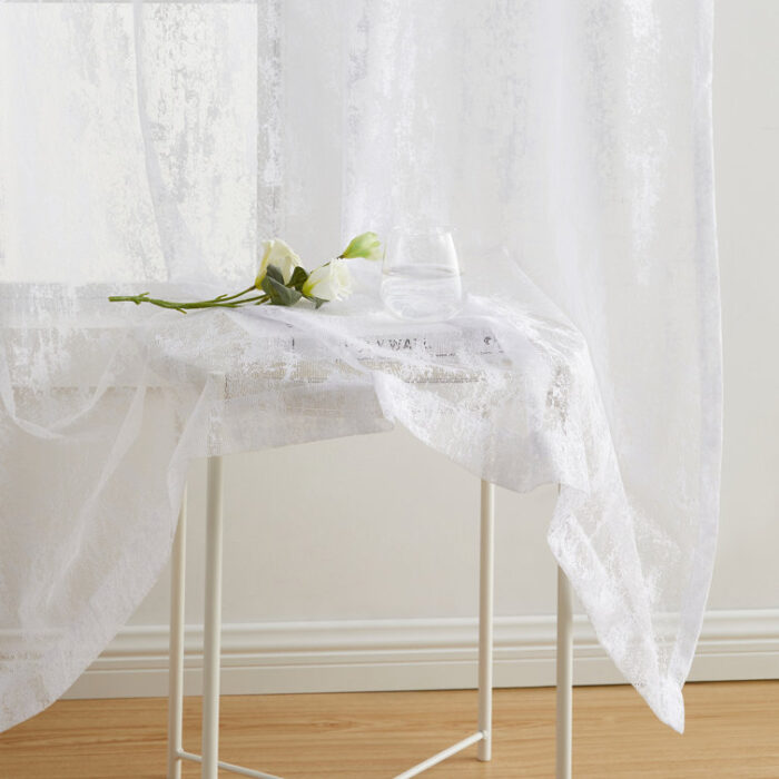 Inshaal Polyester Semi Sheer Curtain Pair (Set of 2) - Chic Decora