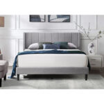 Isabella Wingback Channel Bed Upholstered Wingback Bed - Chic Decora