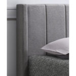 Isabella Wingback Channel Bed Upholstered Wingback Bed - Chic Decora