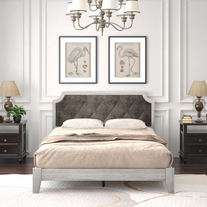 Isenbert Upholstered Platform Bed - Chic Decora