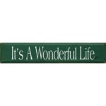 It’s A Wonderful Life Textual Art Plaque - Chic Decora