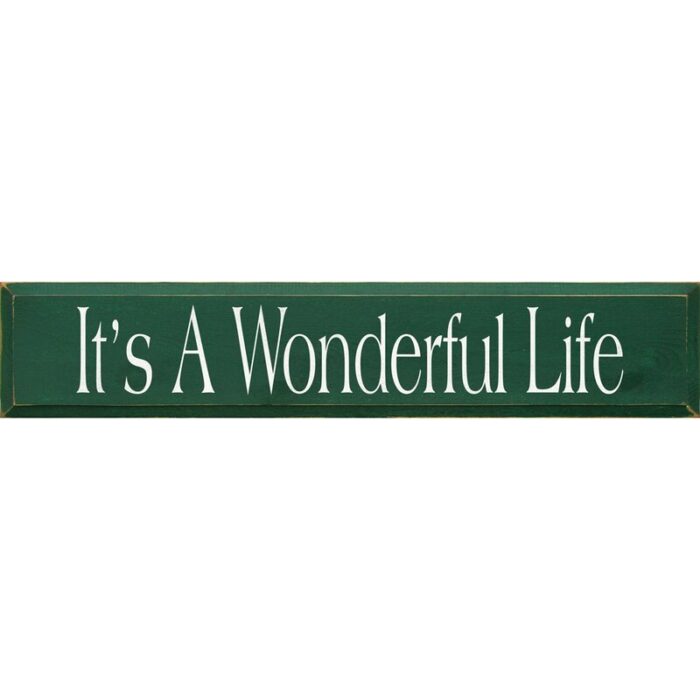 It’s A Wonderful Life Textual Art Plaque - Chic Decora