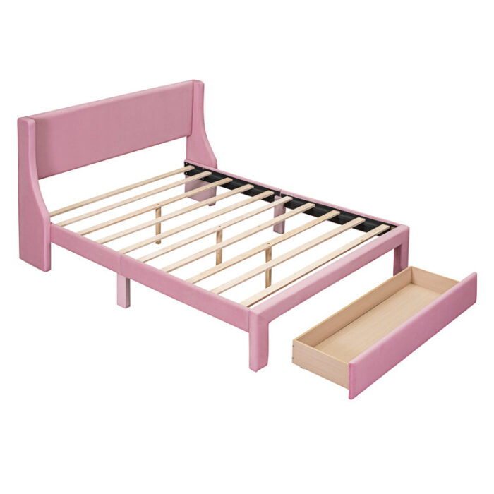 Ixone Upholstered Platform Storage Bed - Chic Decora