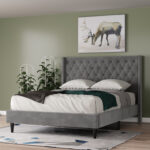 Jabaris Upholstered Wingback Bed - Chic Decora