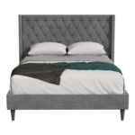 Jabaris Upholstered Wingback Bed - Chic Decora