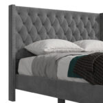 Jabaris Upholstered Wingback Bed - Chic Decora