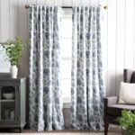 Jakarta Cotton Blend Floral Blackout Rod Pocket Curtain Panels (Set of 2) - Chic Decora