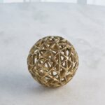 Jali Ball-Antique Brass-Sm - Chic Decora