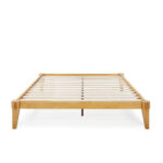 Jamerian Chalipa Solid Wood Platform Bed Frame Without Headboard, Modern Bed - Chic Decora