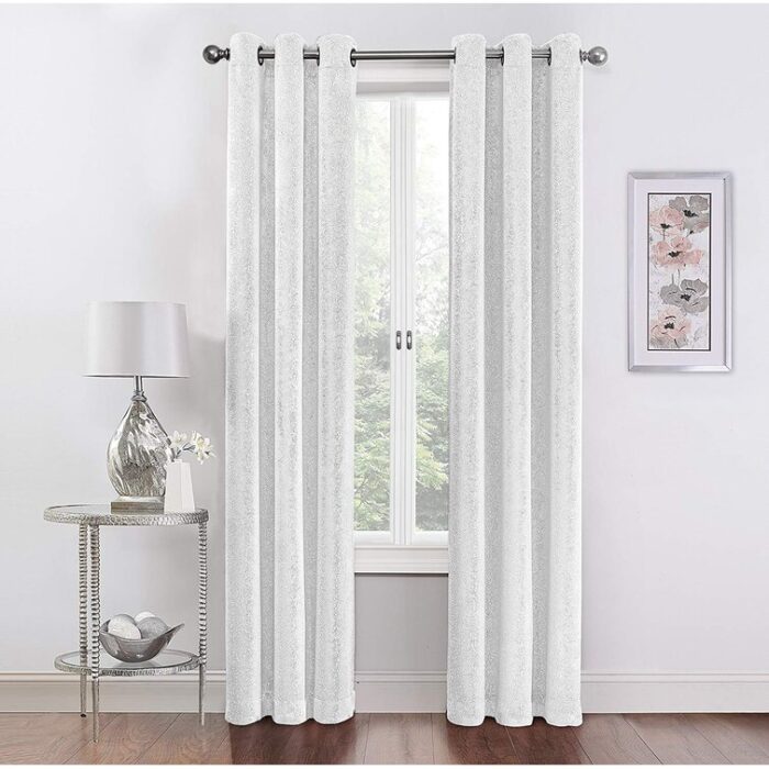 Janessa Polyester Blackout Curtain Pair (Set of 2) - Chic Decora