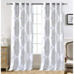 Janey Polyester Blackout Curtain Pair (Set of 2) - Chic Decora