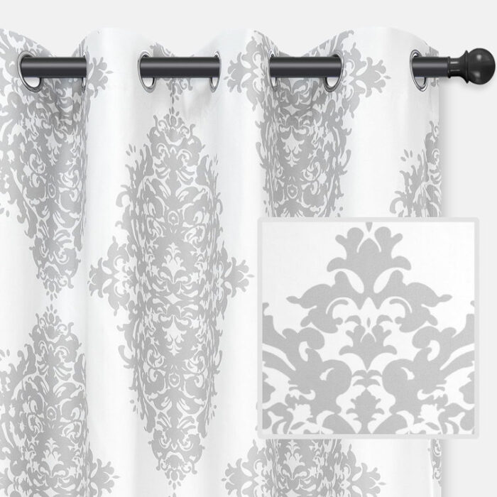 Janey Polyester Blackout Curtain Pair (Set of 2) - Chic Decora