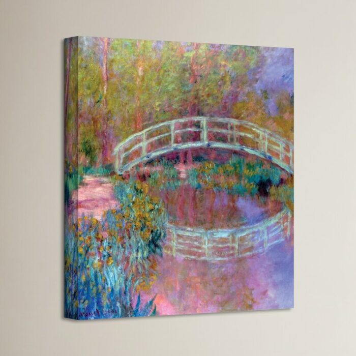 Japanese Bridge by Claude Monet Painting on Canvas - Chic Decora