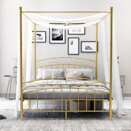 Jasalyn Metal Canopy Bed - Chic Decora