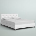 Jasrah Vegan Leather Platform Bed - Chic Decora