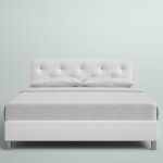 Jasrah Vegan Leather Platform Bed - Chic Decora