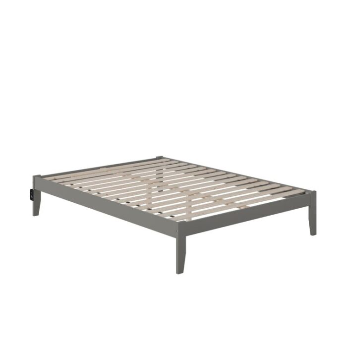 Javaunte Solid Wood Platform Standard Bed - Chic Decora