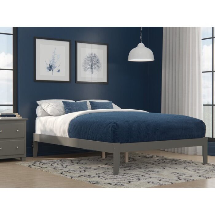 Javaunte Solid Wood Platform Standard Bed - Chic Decora